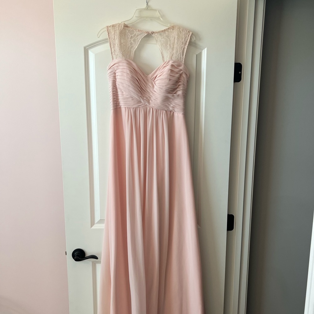 Bill Levkoff Sweetheart Lace keyhole Bridesmaid Dress Size 10